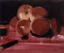 Nature morte (diptyque) - Acrylique et huile sur toile, 55 X 46cm chacune, 1998.
Collection privée, Outre Mer.