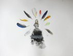 Jeune filles aux plumes - Encre, gouache et crayon sur papier, 50 X 54 cm, 2012.