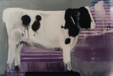 Vache Milka - Huile sur toile, 116,5 X 157,5 cm, 1998.