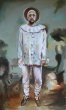 Pierrot - Huile sur toile, 200 x 120 cm, 2016.
Collection privée, Paris.