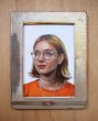 Marie Klock - Huile sur bois dans un cadre ancien, 22, 5 x 18,5 cm, 2021.