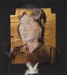Anna Hoa - Collage et acrylique sur chromocarton, 75 x 67 cm, 2020.